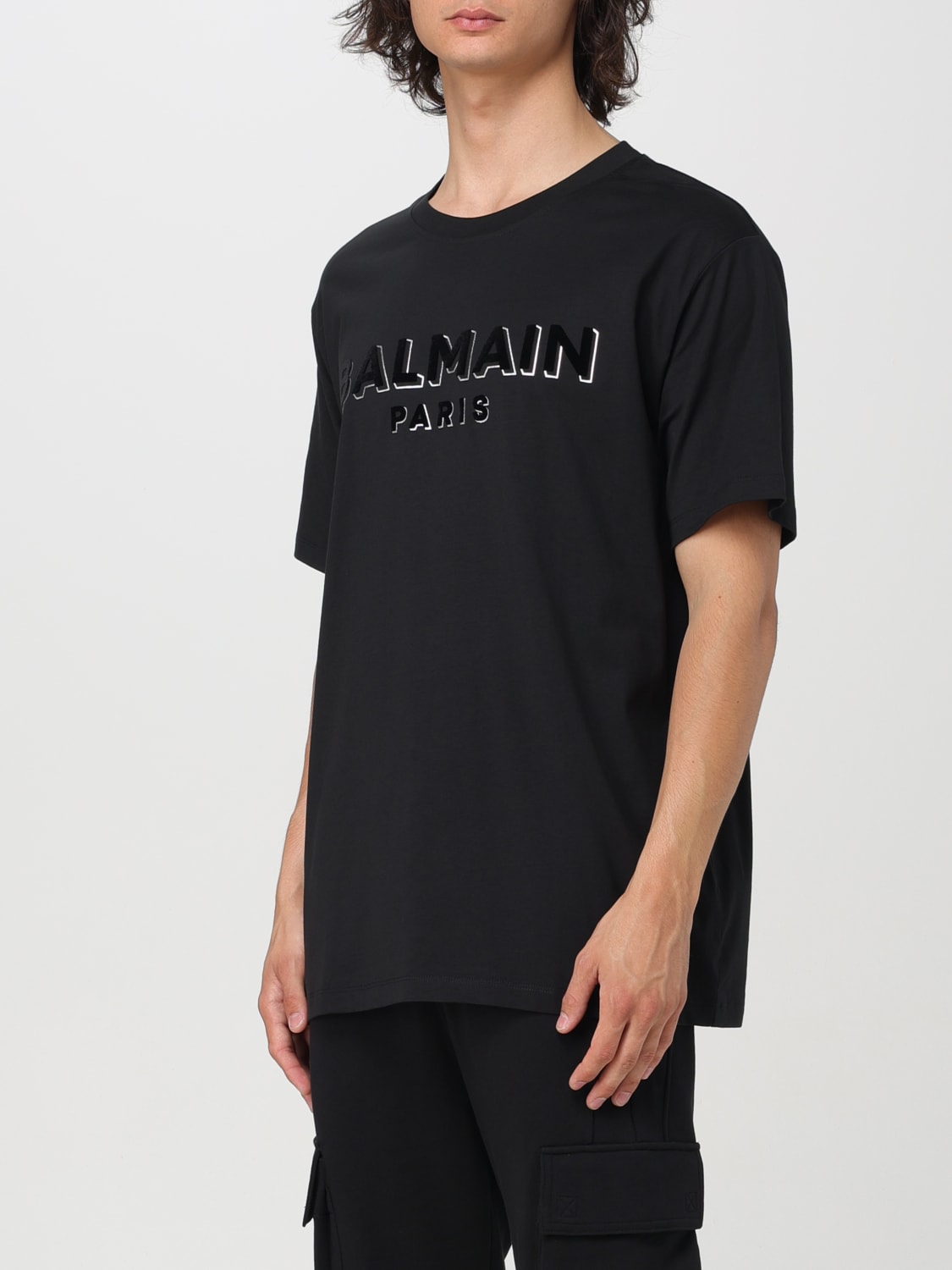 BALMAIN T-SHIRT: T-shirt men Balmain, Black 1 - Img 4