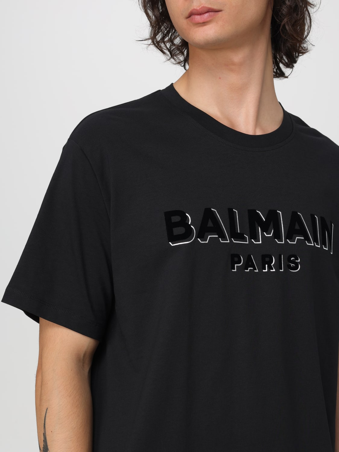 BALMAIN T-SHIRT: T-shirt men Balmain, Black 1 - Img 5