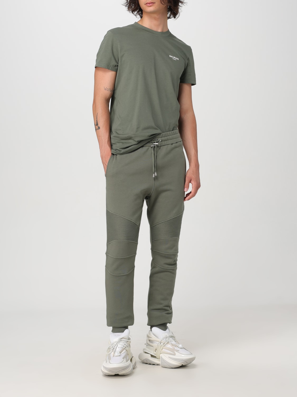 BALMAIN PANTS: Pants men Balmain, Kaki - Img 2