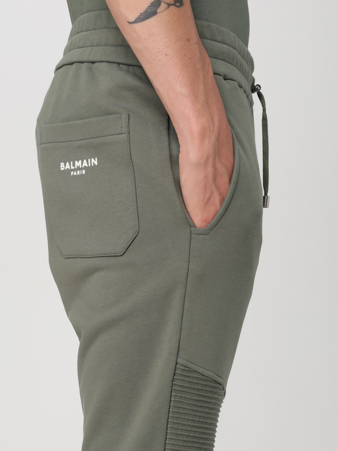 BALMAIN PANTS: Pants men Balmain, Kaki - Img 5