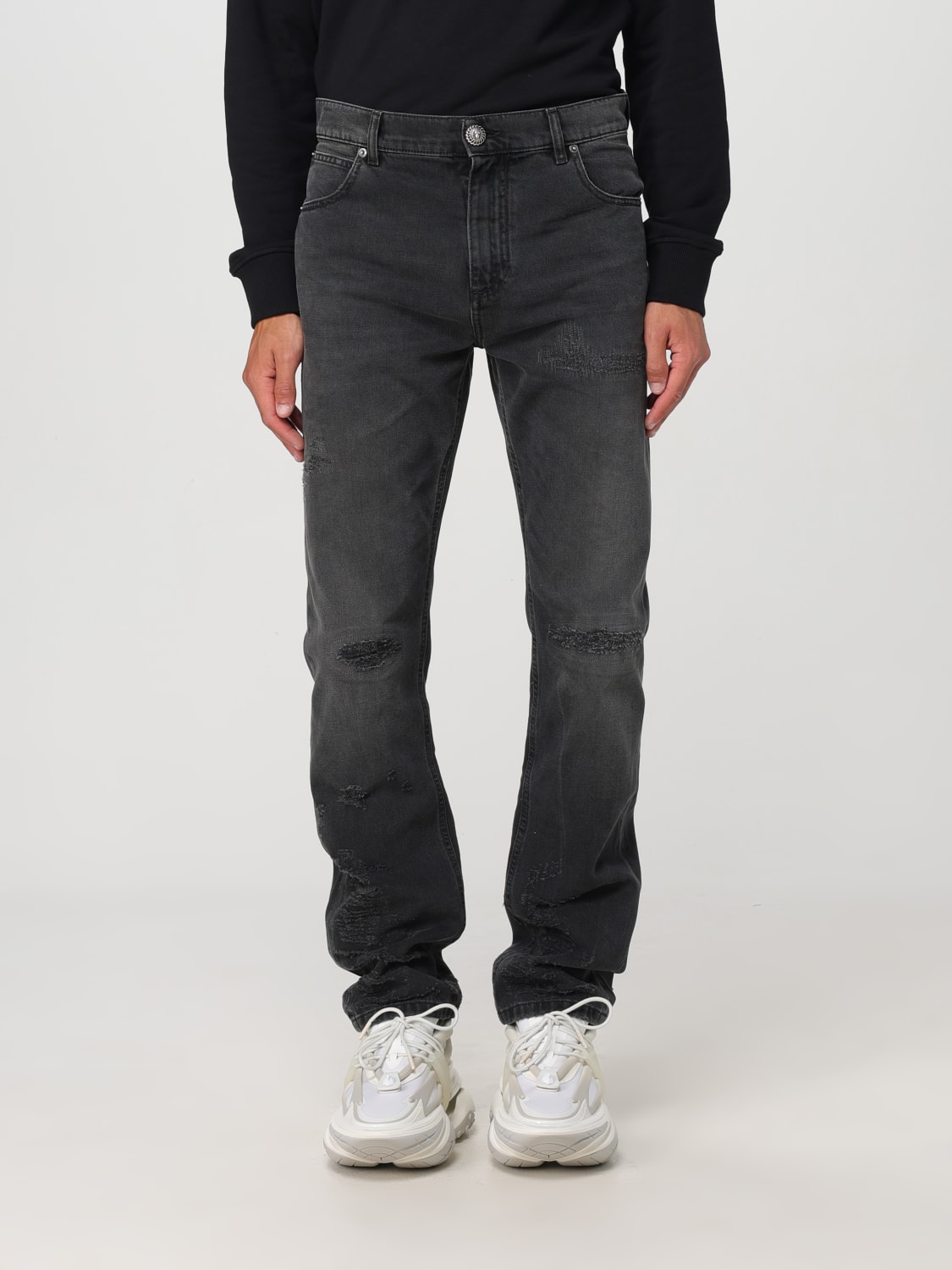 BALMAIN JEANS: Jeans men Balmain, Black - Img 1