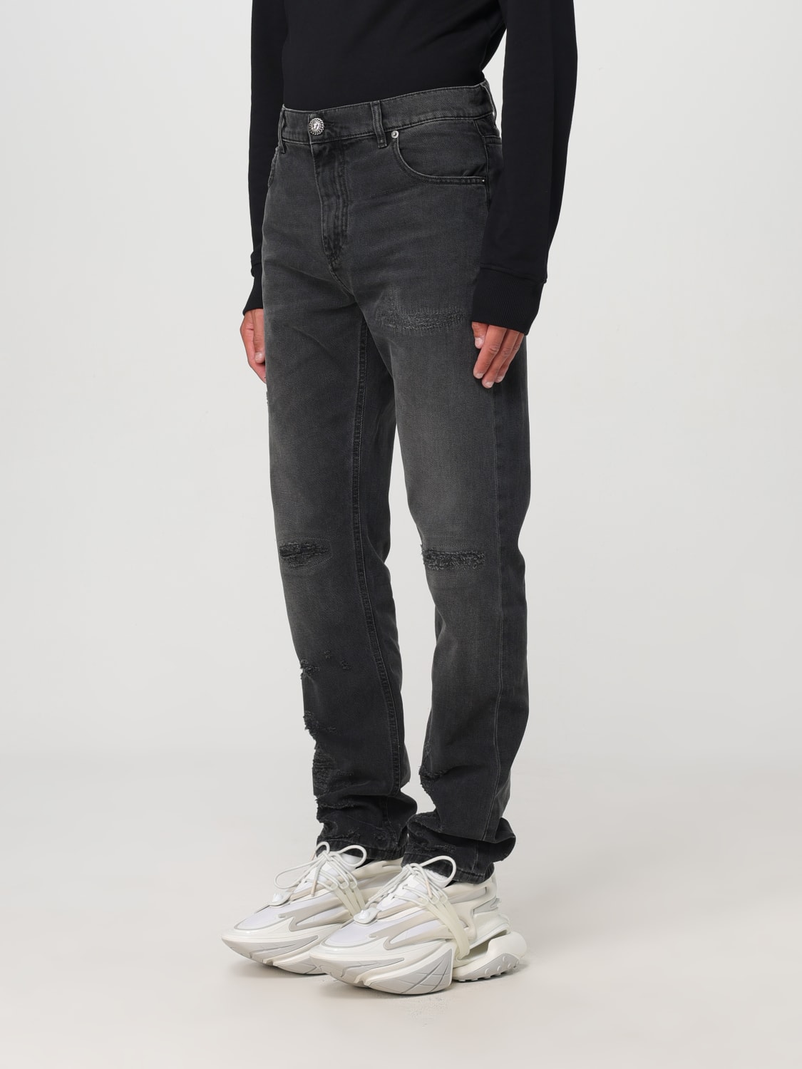 BALMAIN JEANS: Jeans men Balmain, Black - Img 4