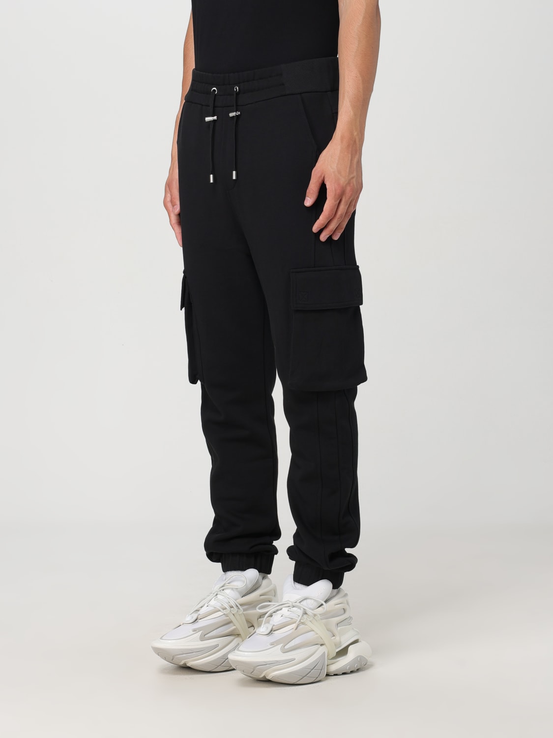 BALMAIN Pants men Black Balmain pants DH1OB295BC64 online at GIGLIO.COM