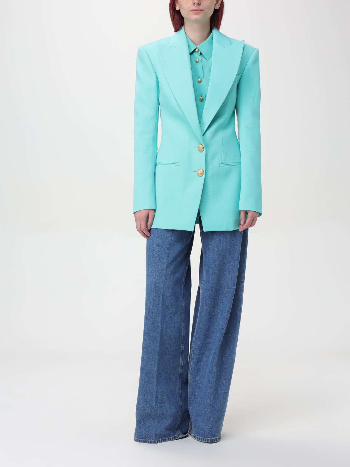 BALMAIN BLAZER: Blazer woman Balmain, Blue - Img 2