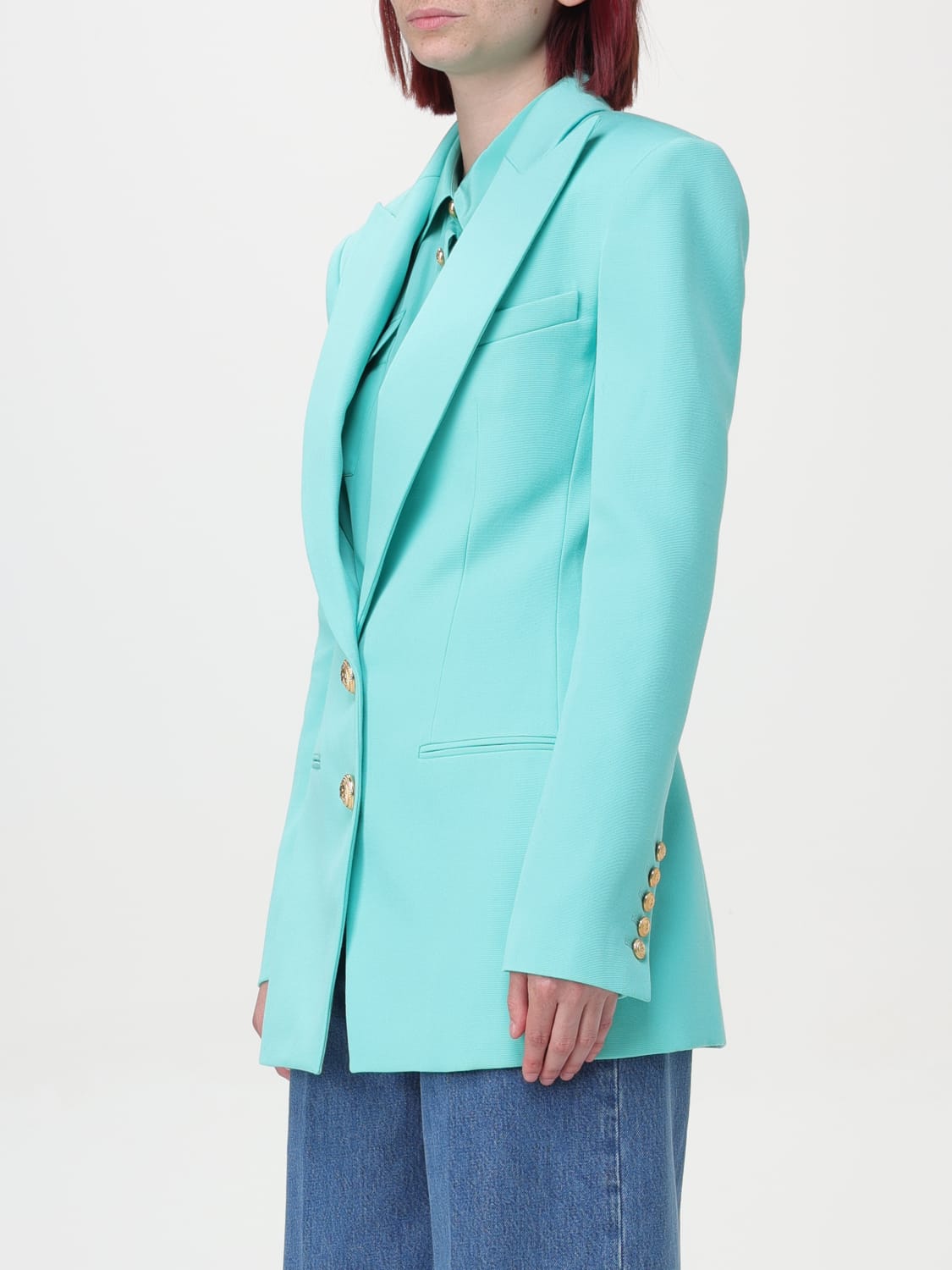 BALMAIN BLAZER: Blazer woman Balmain, Blue - Img 4