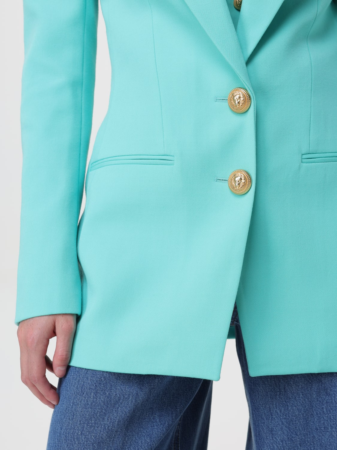 BALMAIN BLAZER: Blazer woman Balmain, Blue - Img 5