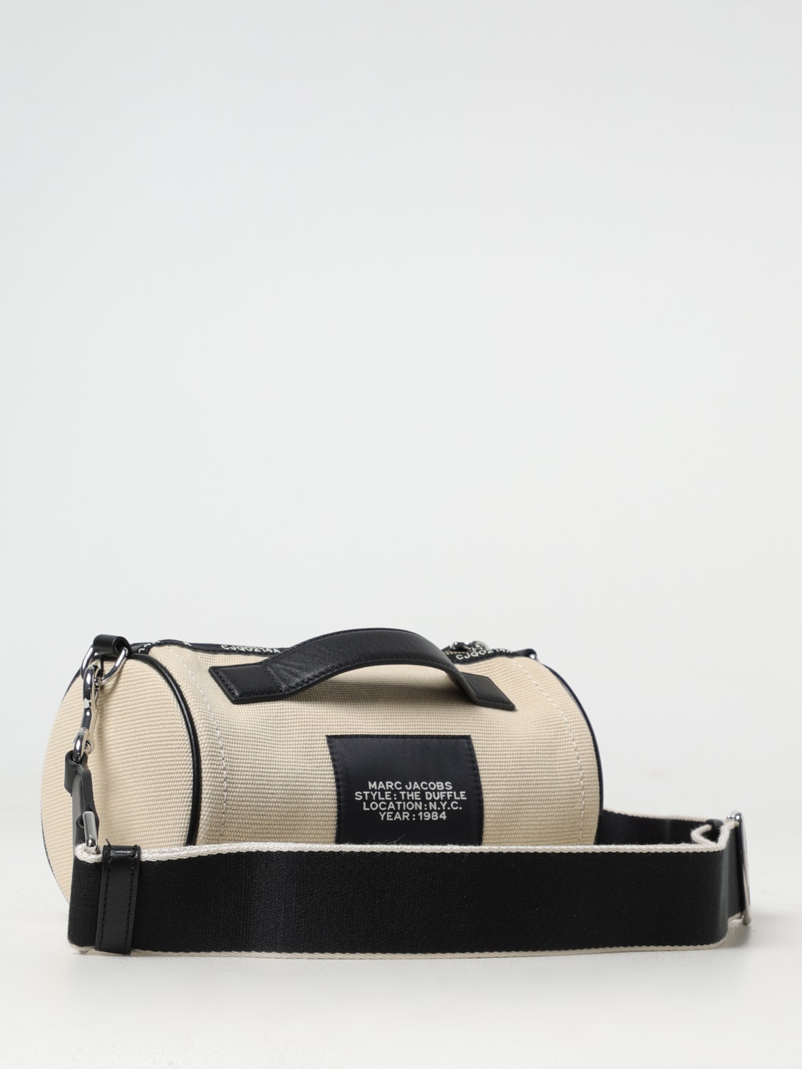 MARC JACOBS CROSSBODY BAG: Marc Jacobs The Jacquard Duffle bag, Beige - Img 2