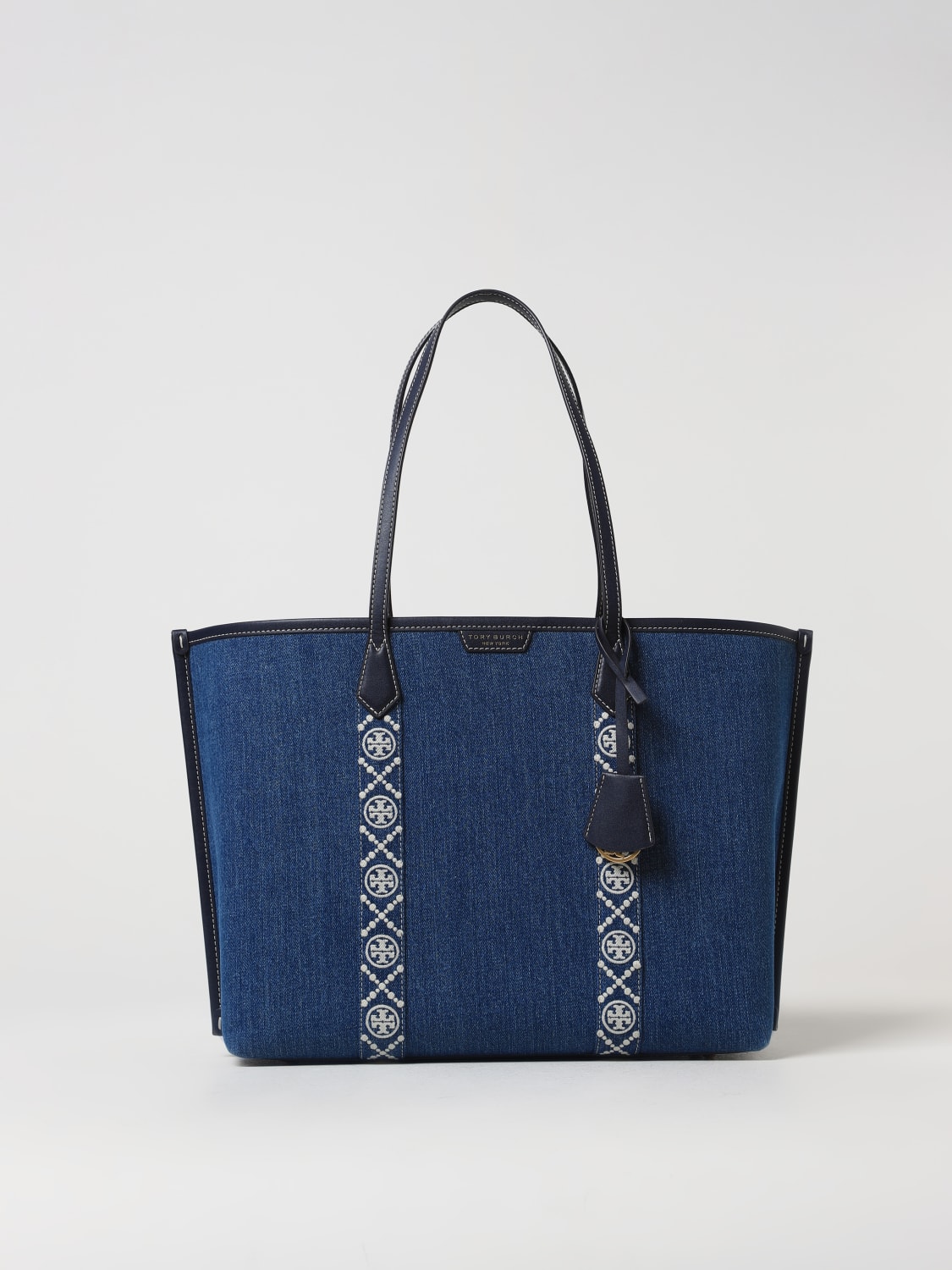 Giglio Borsa Perry Tory Burch in denim e pelle