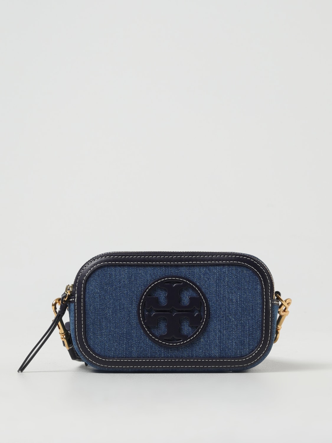 Giglio Borsa Milles Tory Burch in denim e pelle