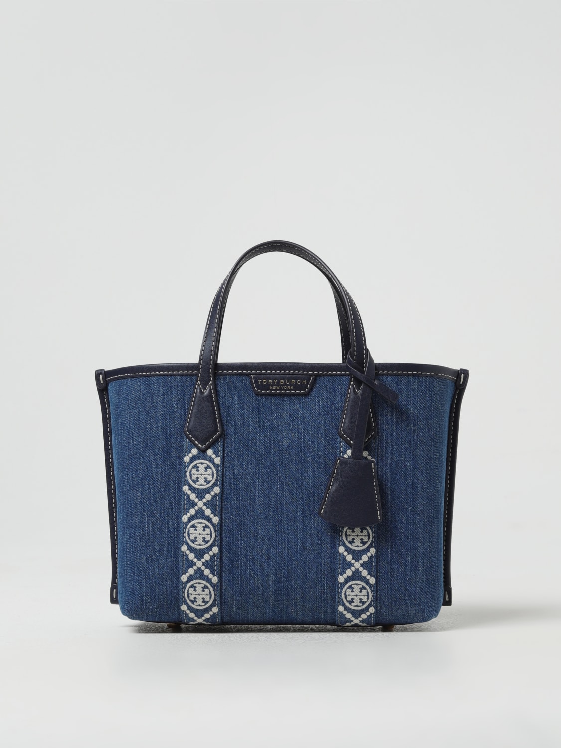 Giglio Borsa Perry Tory Burch in denim e pelle