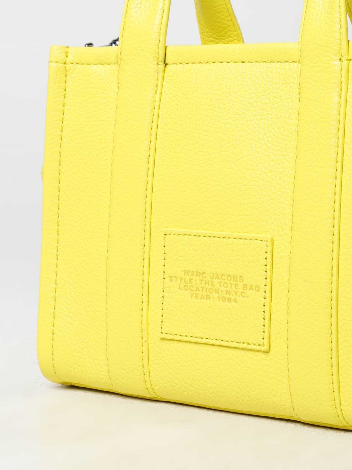 MARC JACOBS SAC CABAS: Sac porté épaule femme Marc Jacobs, Jaune - Img 3