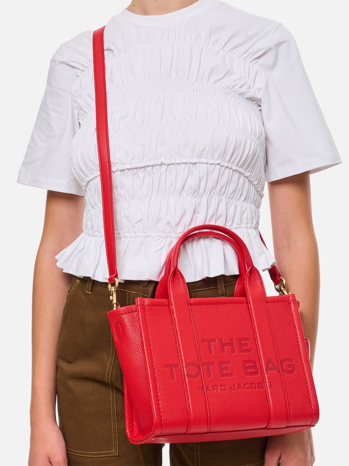 MARC JACOBS SAC CABAS: Sac porté épaule femme Marc Jacobs, Rouge - Img 2