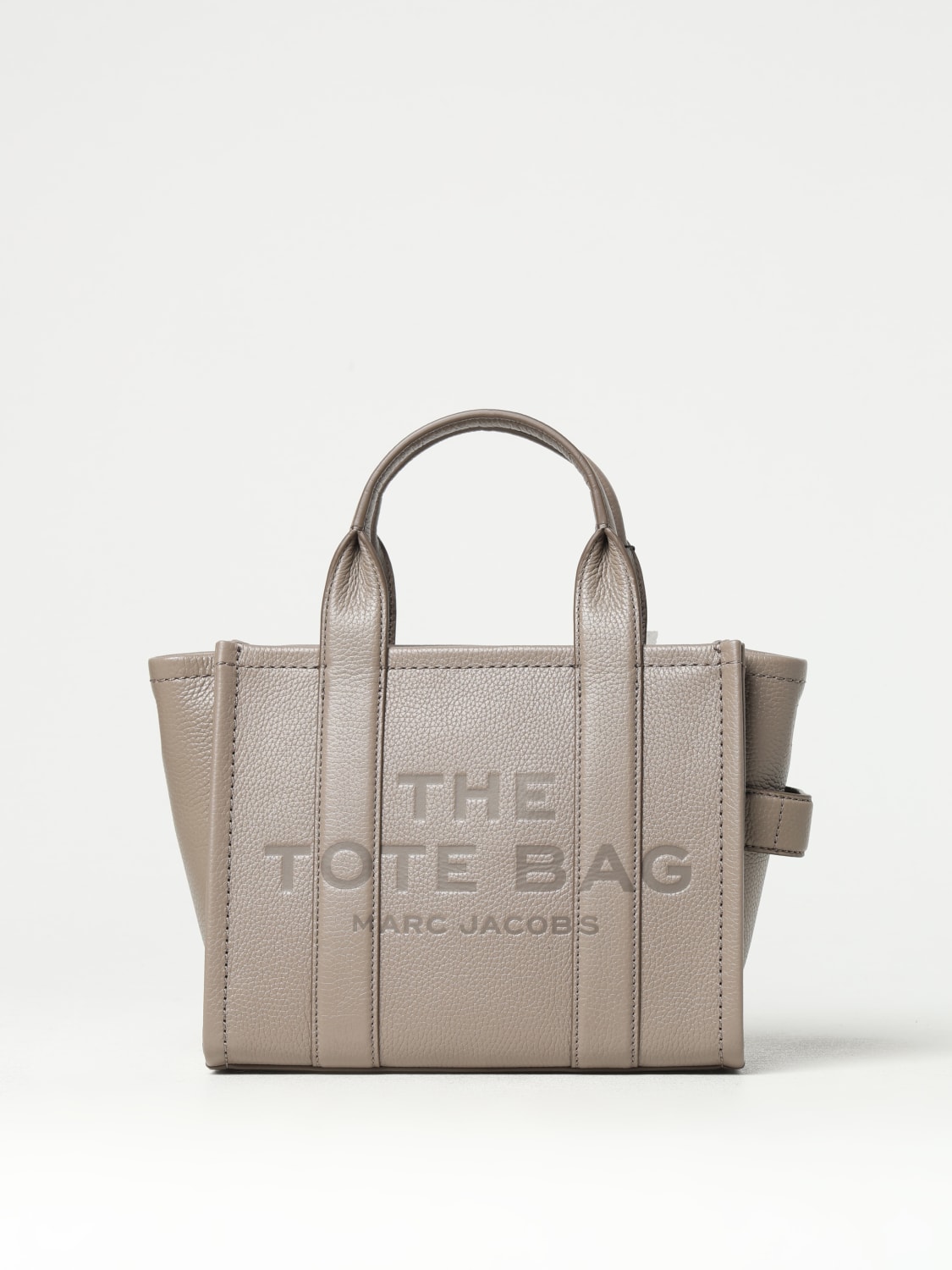 MARC JACOBS BORSA TOTE: Borsa The Tote Bag Marc Jacobs in pelle a grana , Naturale - Img 1