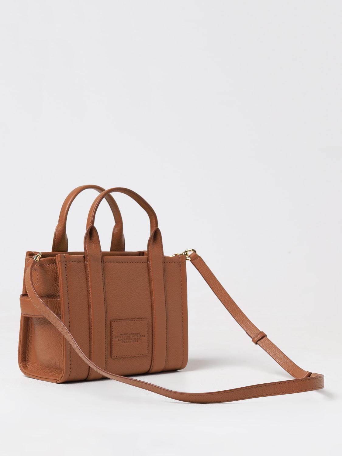 MARC JACOBS BORSA TOTE: Borsa The Tote Bag Marc Jacobs in pelle a grana , Cuoio - Img 2