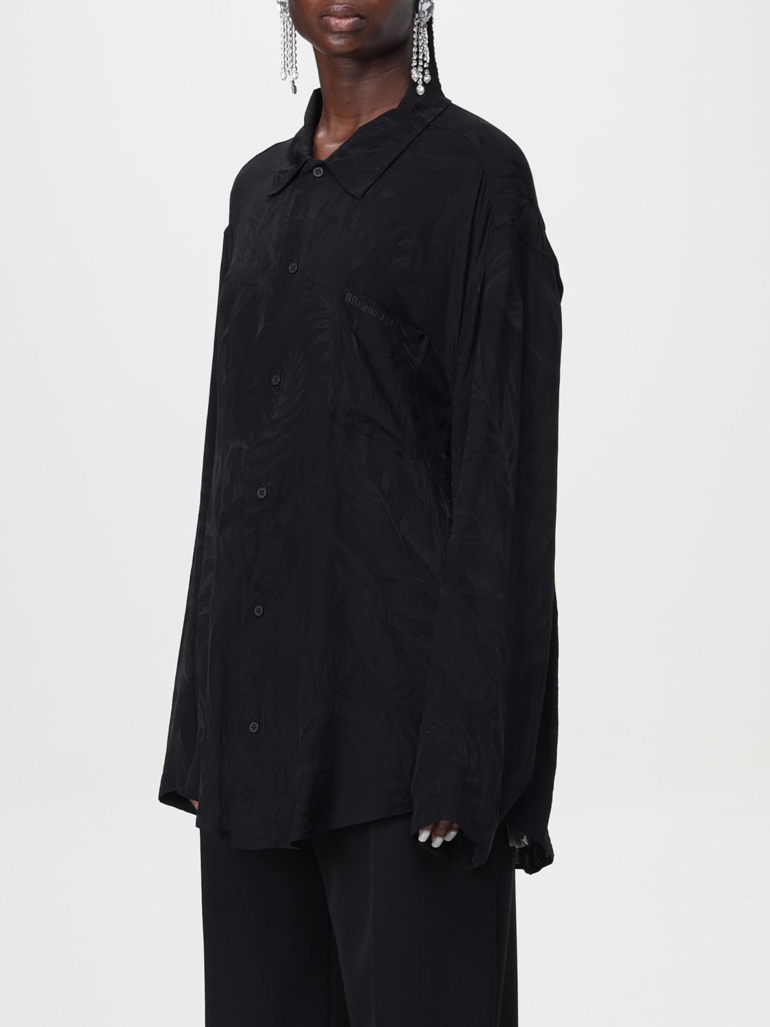 BALENCIAGA SHIRT: Shirt woman Balenciaga, Black - Img 4