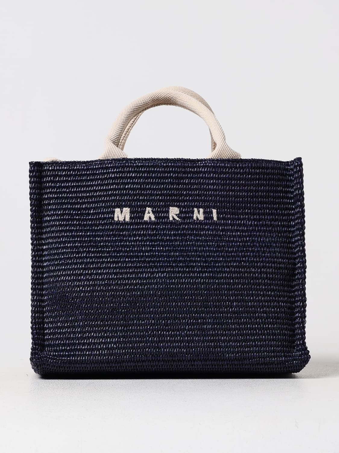 MARNI BOLSO DE MANO: Bolso de mano mujer Marni, Azul Oscuro - Img 1