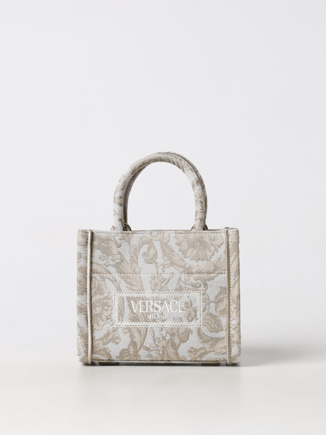 Giglio Borsa Baroque Athena Versace in cotone jacquard