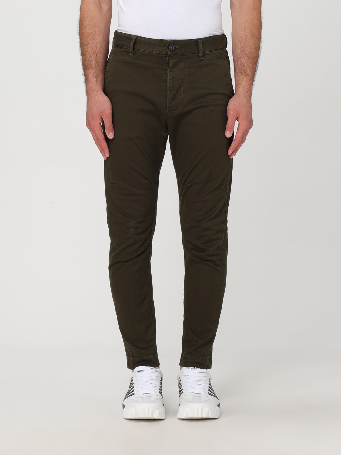 Giglio Pantalone tapered di cotone Dsquared2