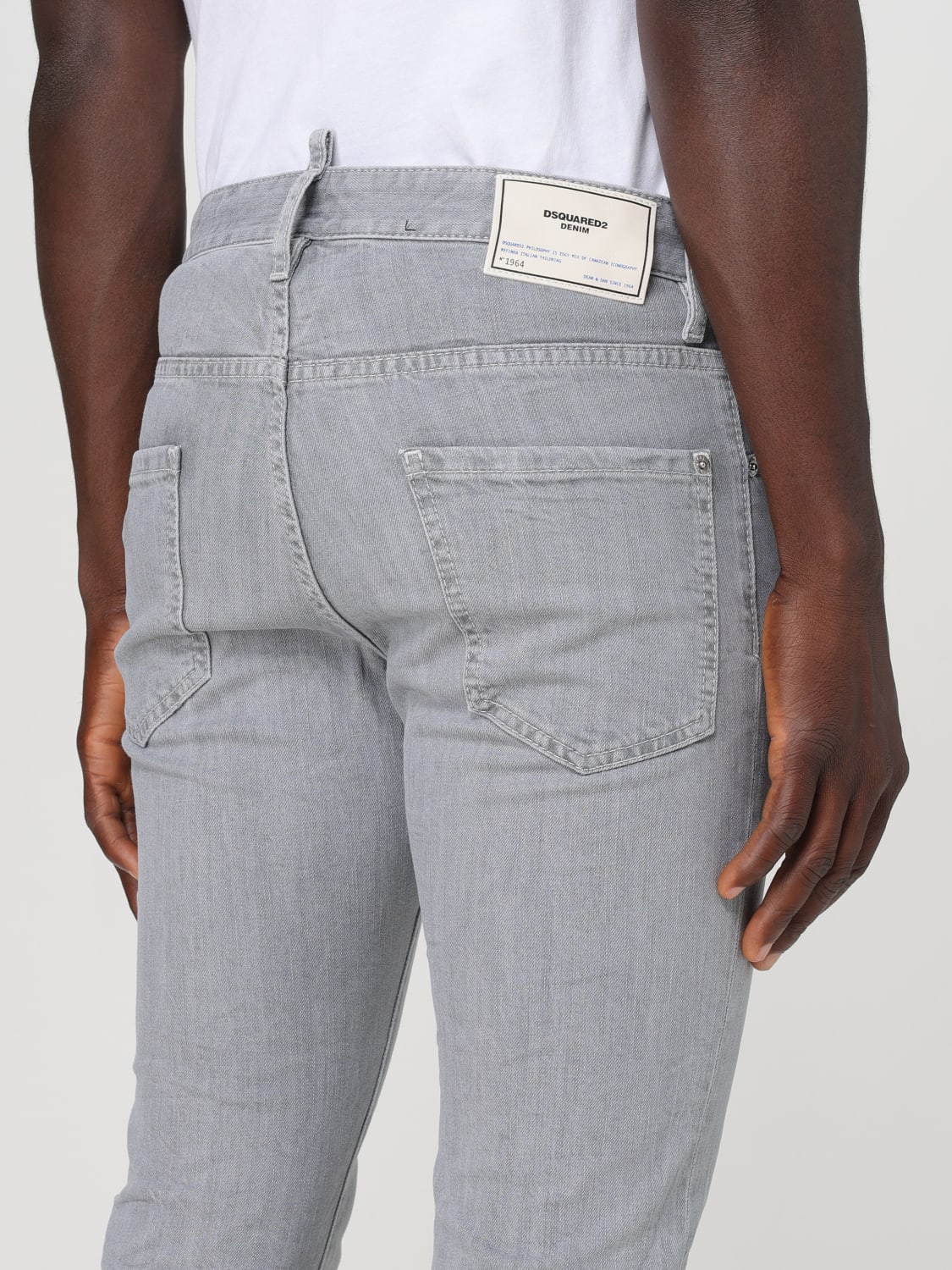 DSQUARED2 JEANS: Pantalón hombre Dsquared2, Gris - Img 3