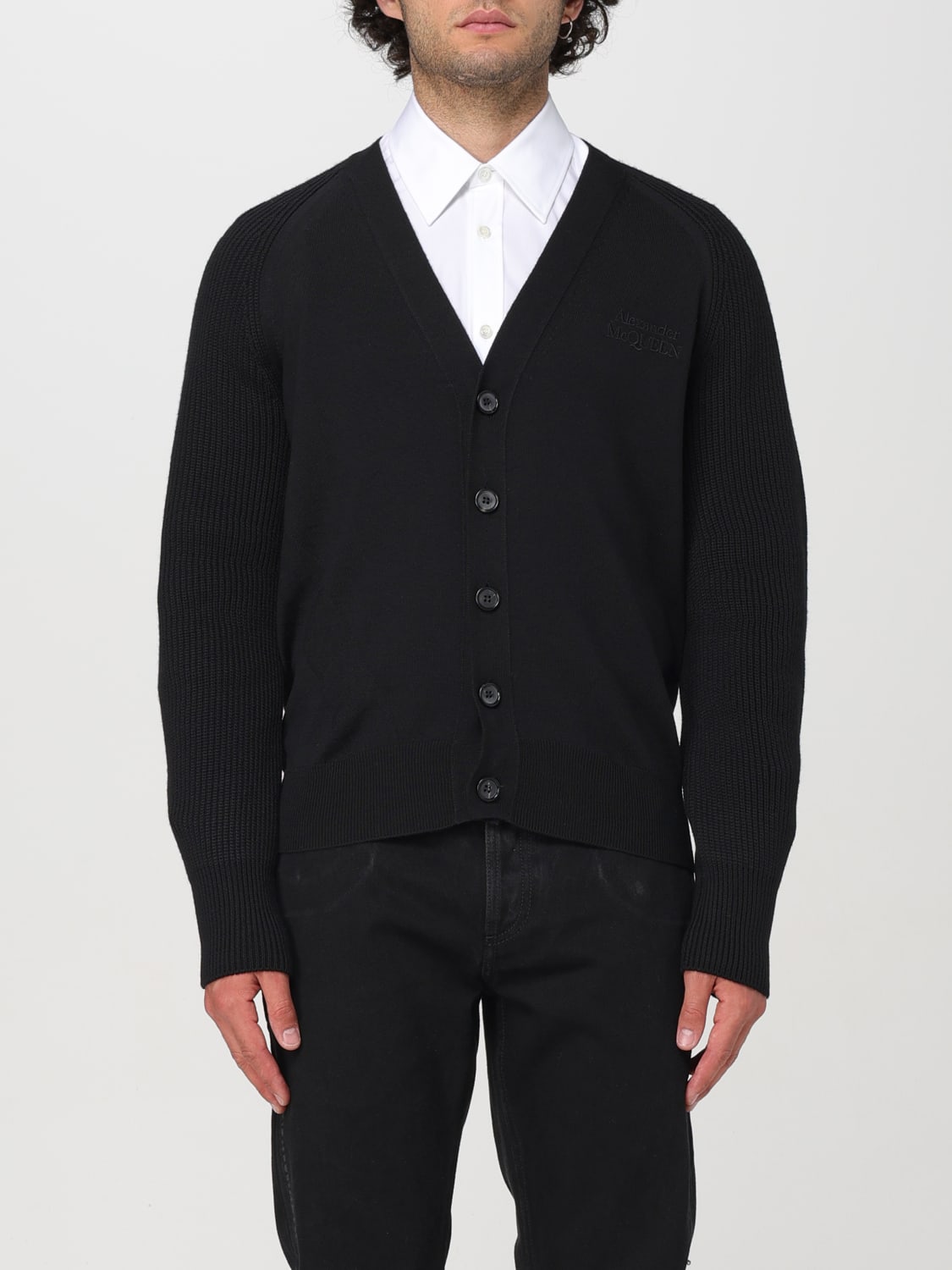 ALEXANDER MCQUEEN CARDIGAN: Sweater men Alexander McQueen, Black - Img 1