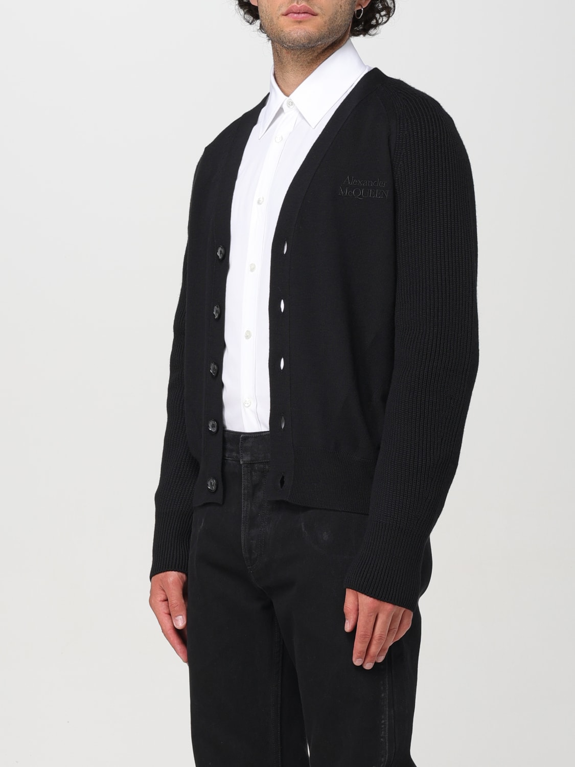 ALEXANDER MCQUEEN CARDIGAN: Sweater men Alexander McQueen, Black - Img 4