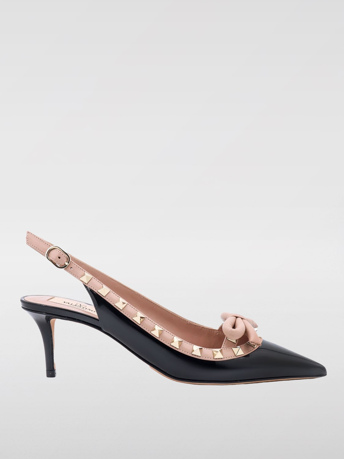 Giglio Slingback Rockstud Valentino Garavani in vernice