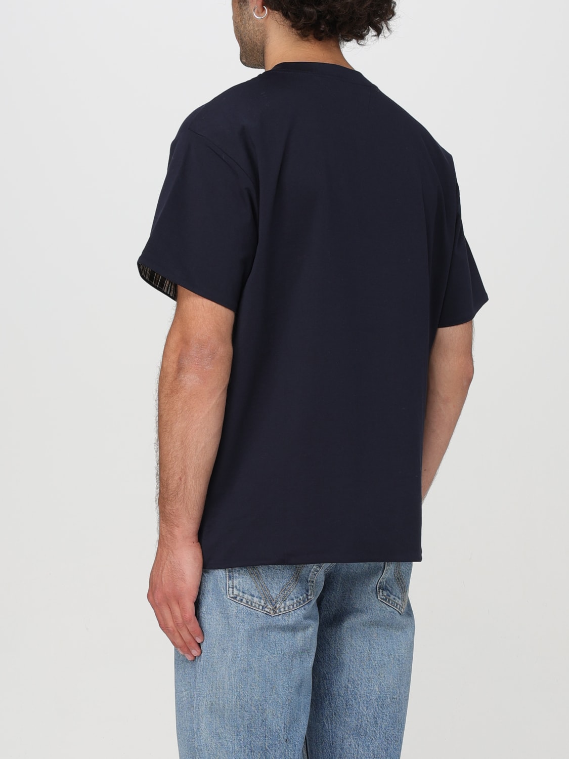 BOTTEGA VENETA T-SHIRT: T-shirt Double Layer Bottega Veneta, Blue - Img 3