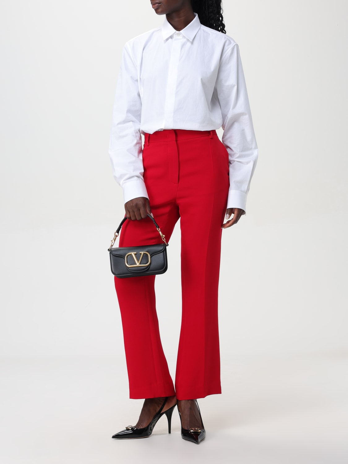 VALENTINO PANTALON: Pantalon femme Valentino, Rouge - Img 2