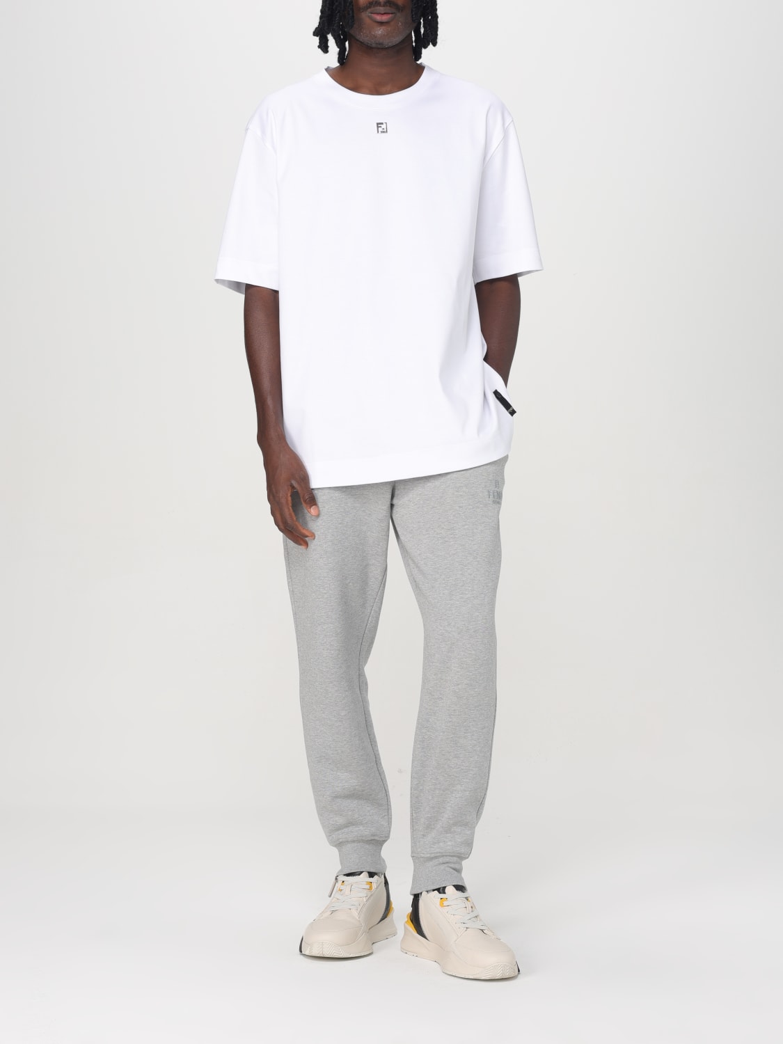 FENDI T-SHIRT: T-shirt men Fendi, White - Img 2