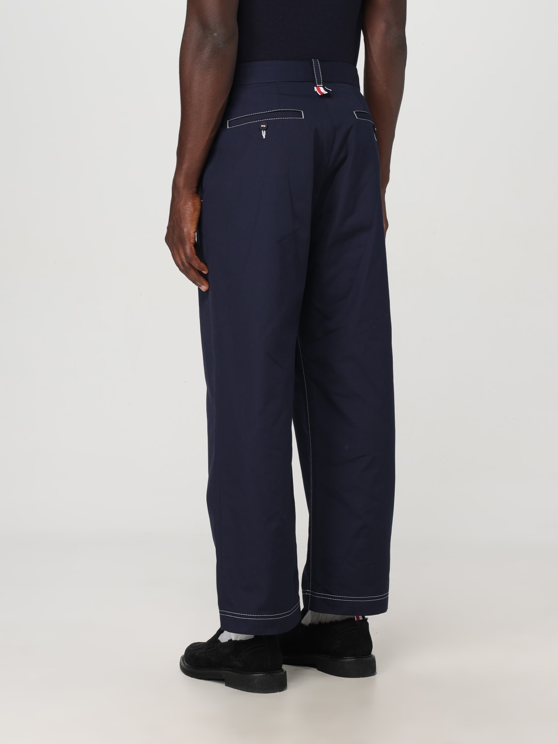 THOM BROWNE PANTS: Pants men Thom Browne, Navy - Img 3