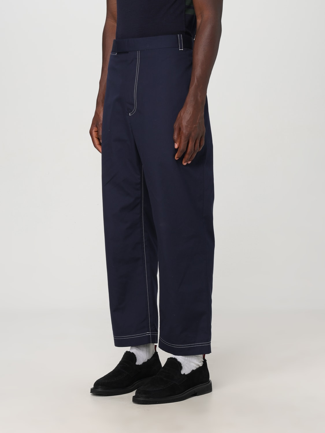 THOM BROWNE PANTS: Pants men Thom Browne, Navy - Img 4