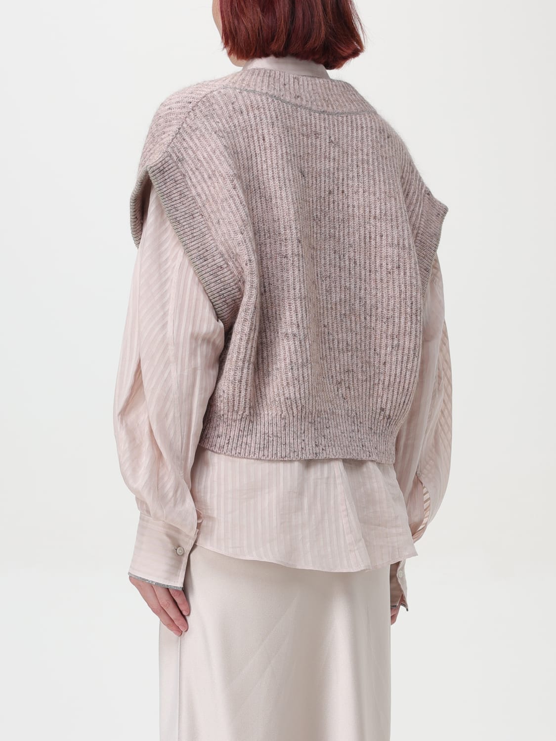 BRUNELLO CUCINELLI WAISTCOAT: Brunello Cucinelli vest, Pink - Img 3