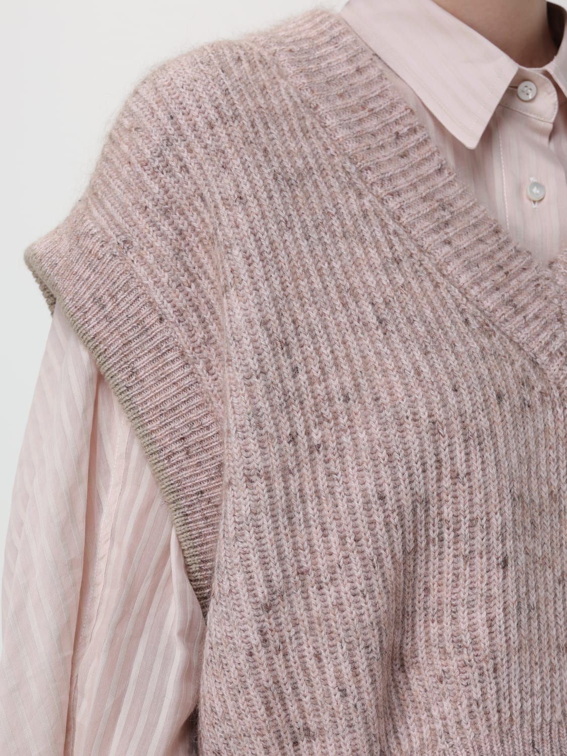 BRUNELLO CUCINELLI WAISTCOAT: Brunello Cucinelli vest, Pink - Img 5