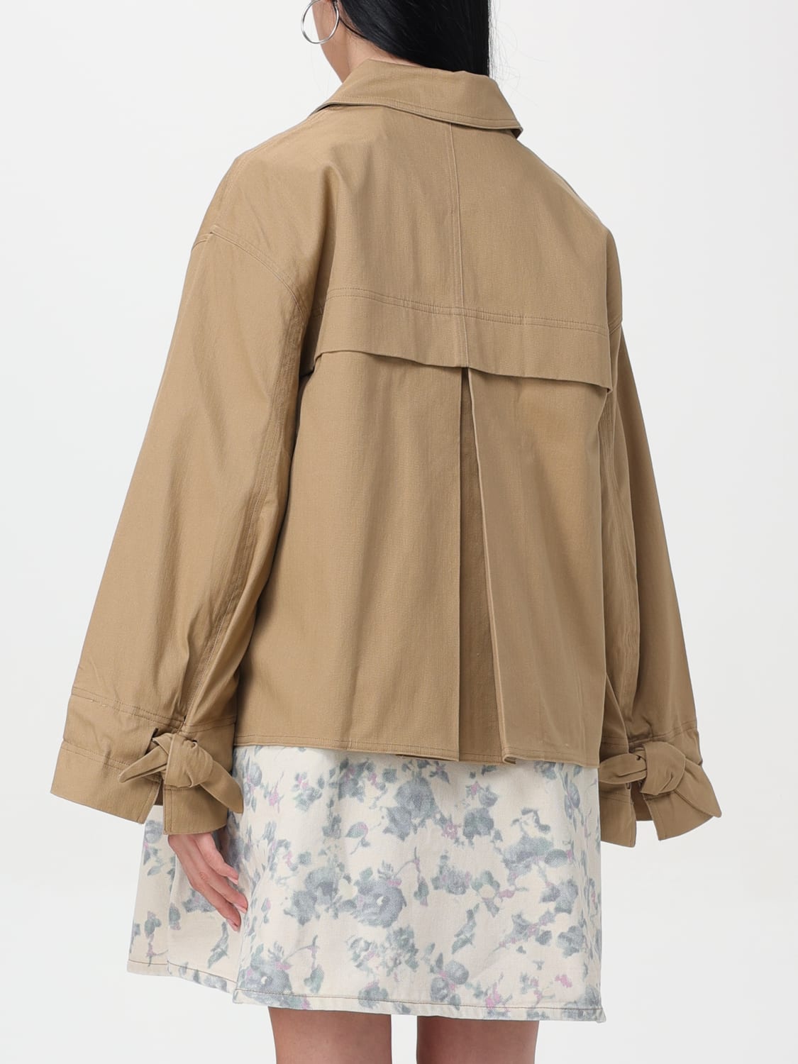 GANNI JACKET: Jacket woman Ganni, Beige - Img 3