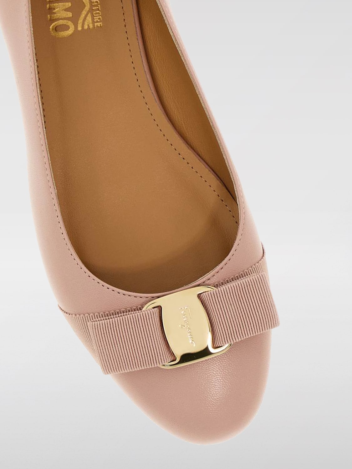 FERRAGAMO BALLET FLATS: Shoes woman Ferragamo, Pink - Img 4