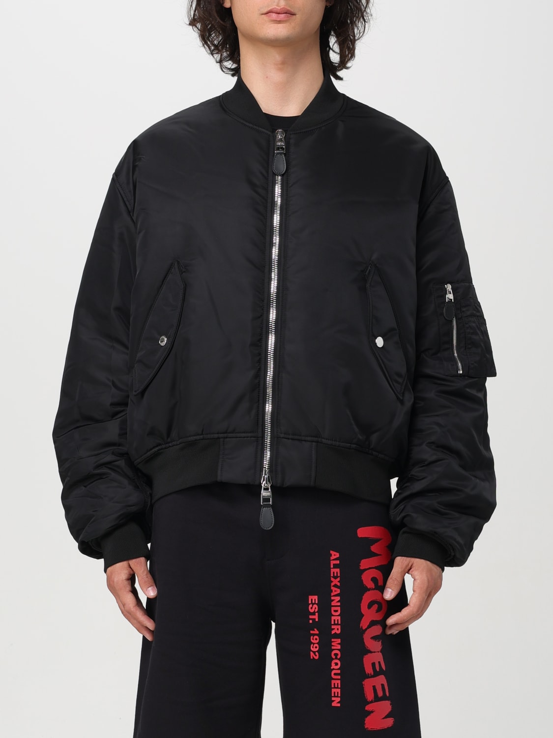 ALEXANDER MCQUEEN JACKE: Jacke herren Alexander McQueen, Schwarz - Img 1