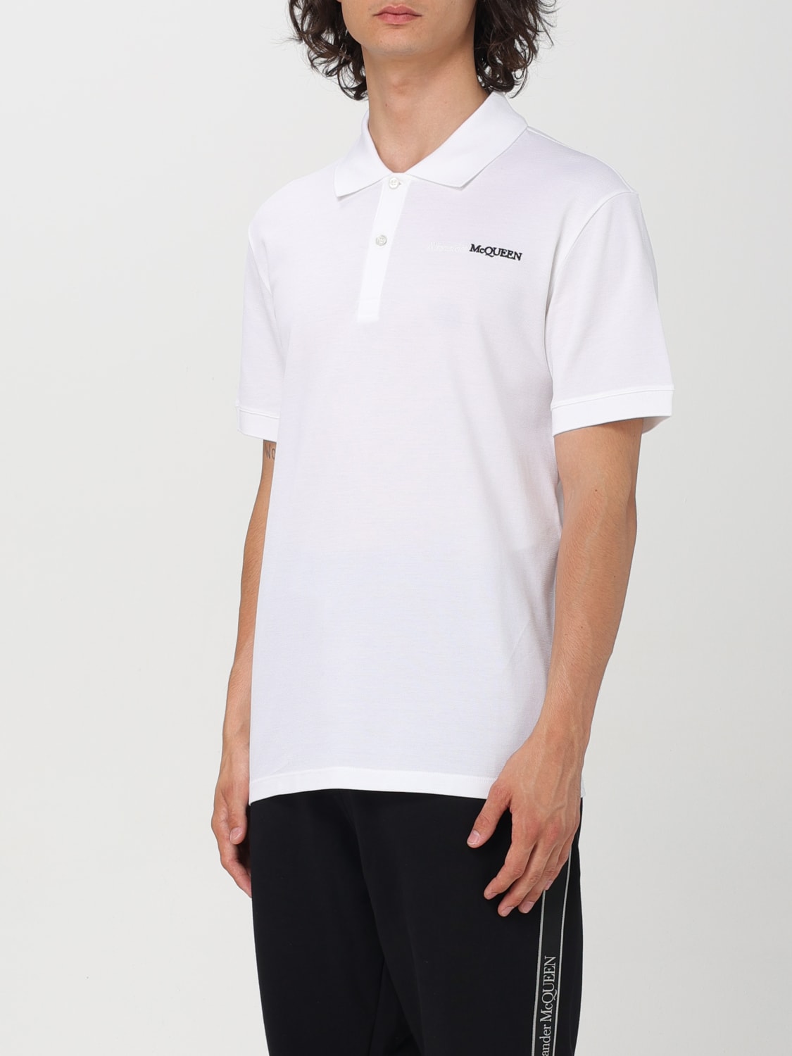 ALEXANDER MCQUEEN POLO: Polo homme Alexander McQueen, Blanc - Img 4