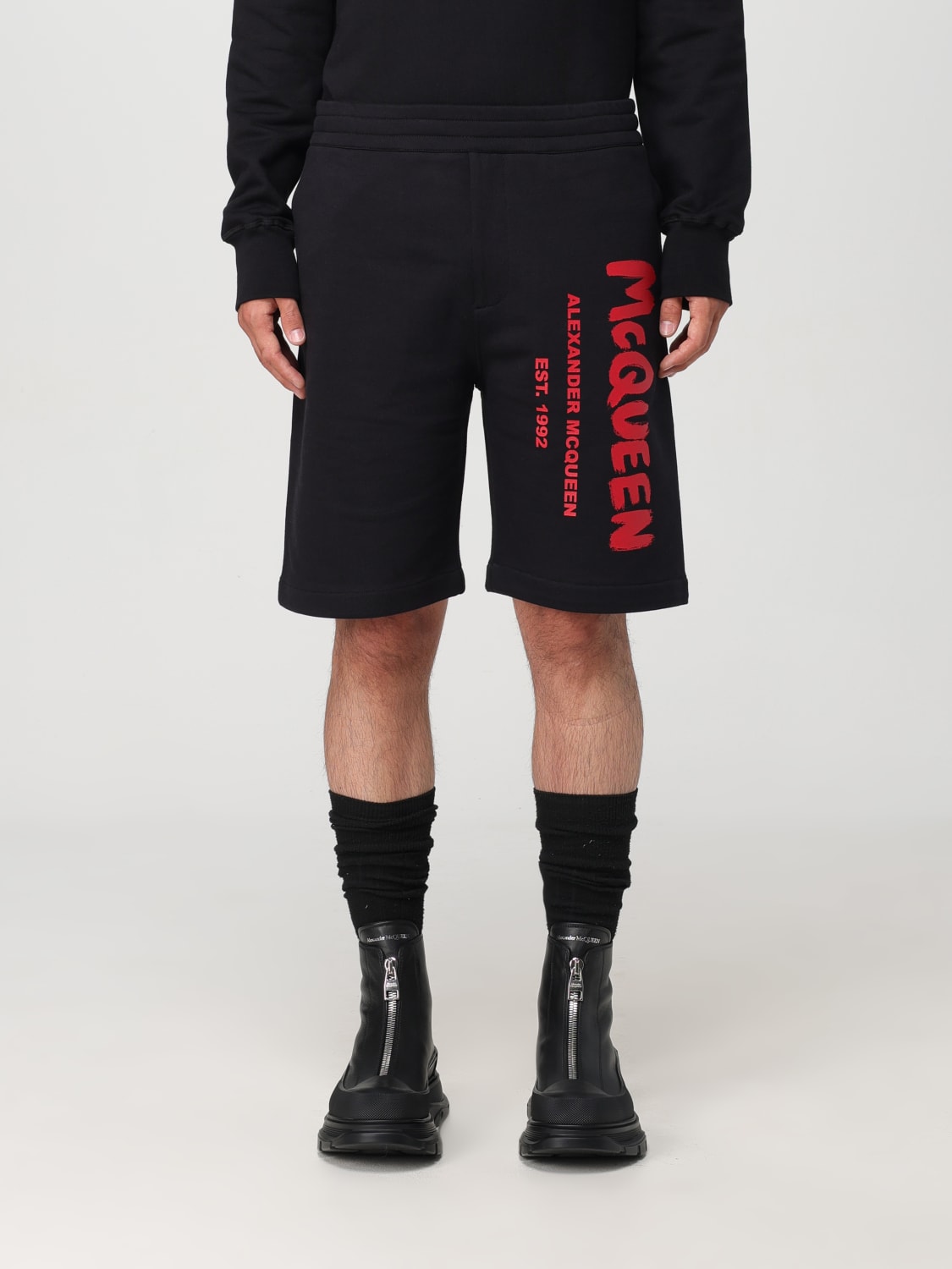 MCQUEEN SHORTS: Short men McQueen, Black - Img 1