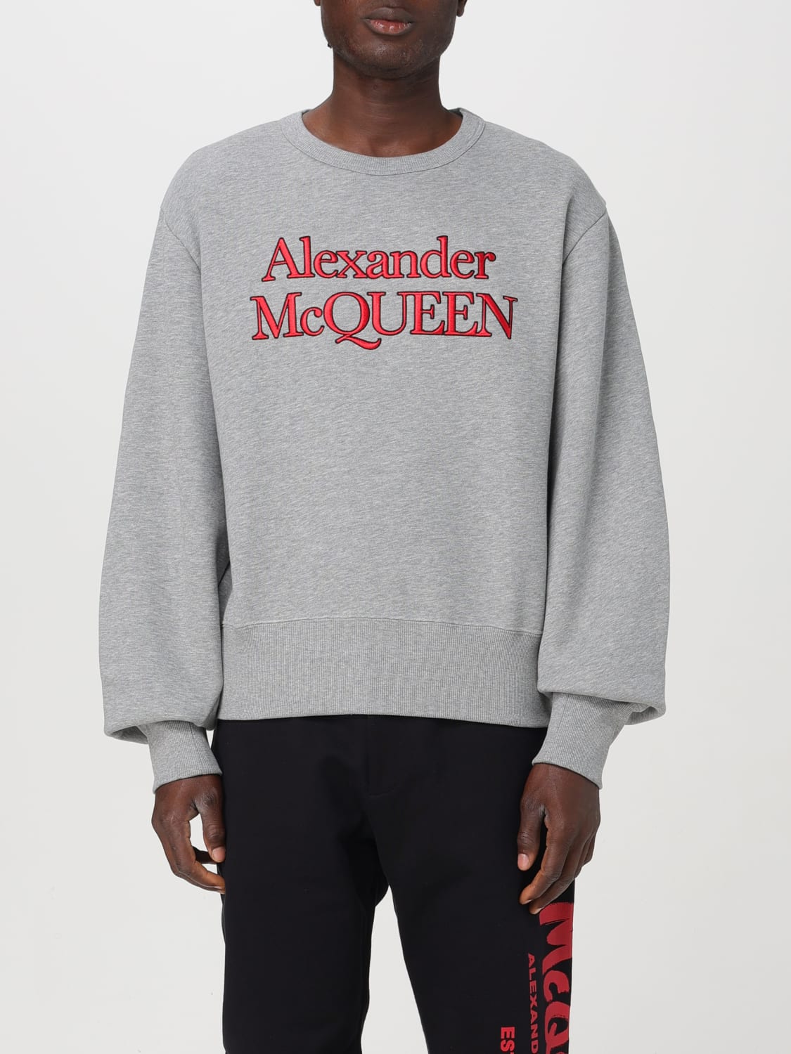 Alexander mcqueen grey sweatshirt on sale