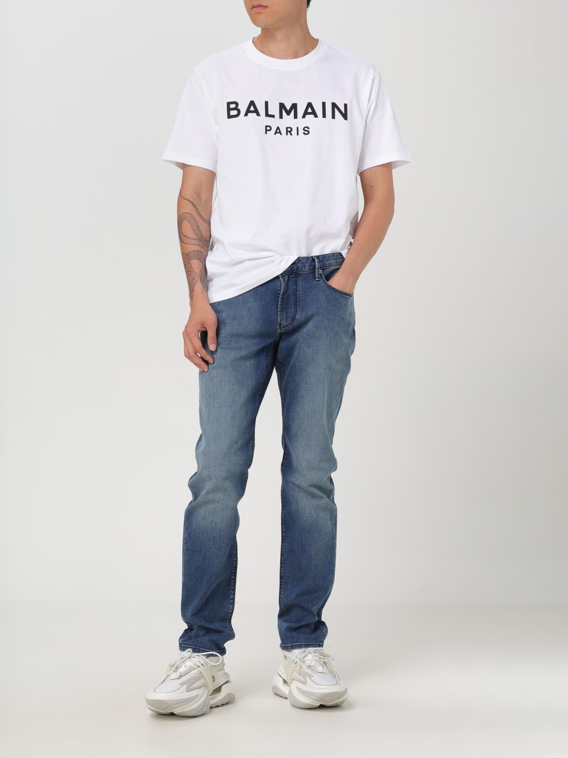 BALMAIN T-SHIRT: T-shirt men Balmain, White - Img 2