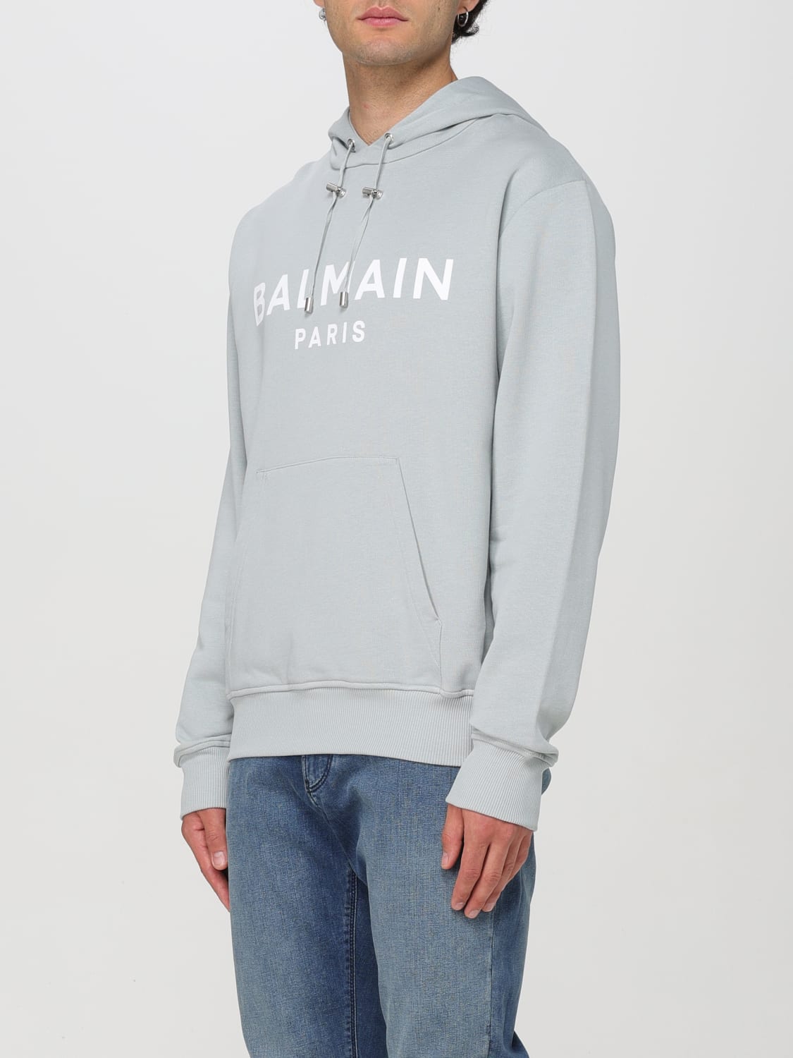 BALMAIN SWEATSHIRT: Sweatshirt men Balmain, Grey - Img 4