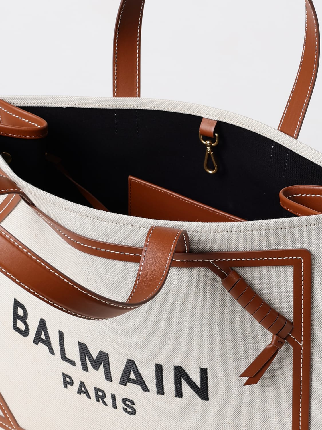 BALMAIN TOTE BAGS: Handbag woman Balmain, Beige - Img 5