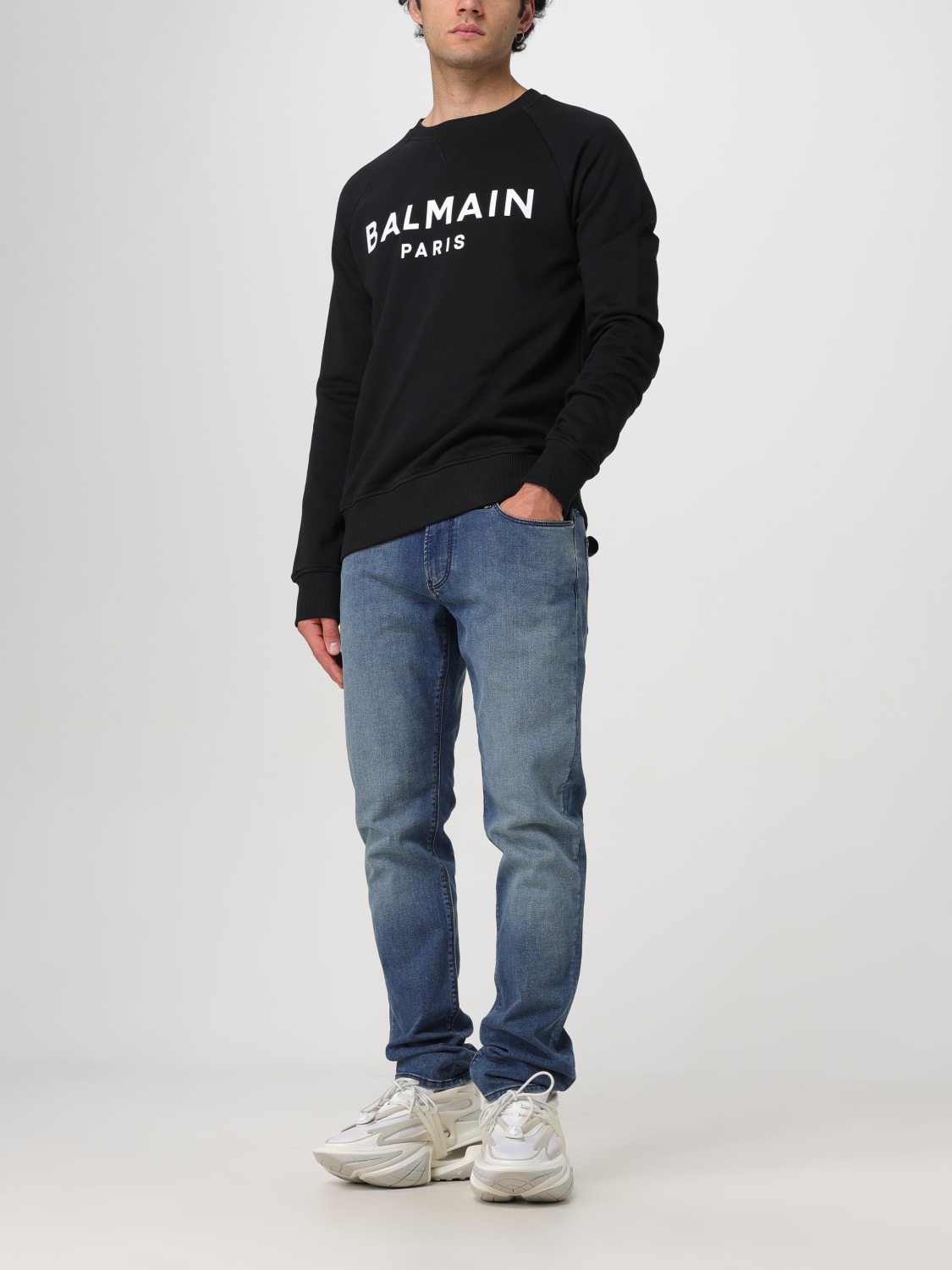 BALMAIN SWEATSHIRT: Sweatshirt men Balmain, Black - Img 2