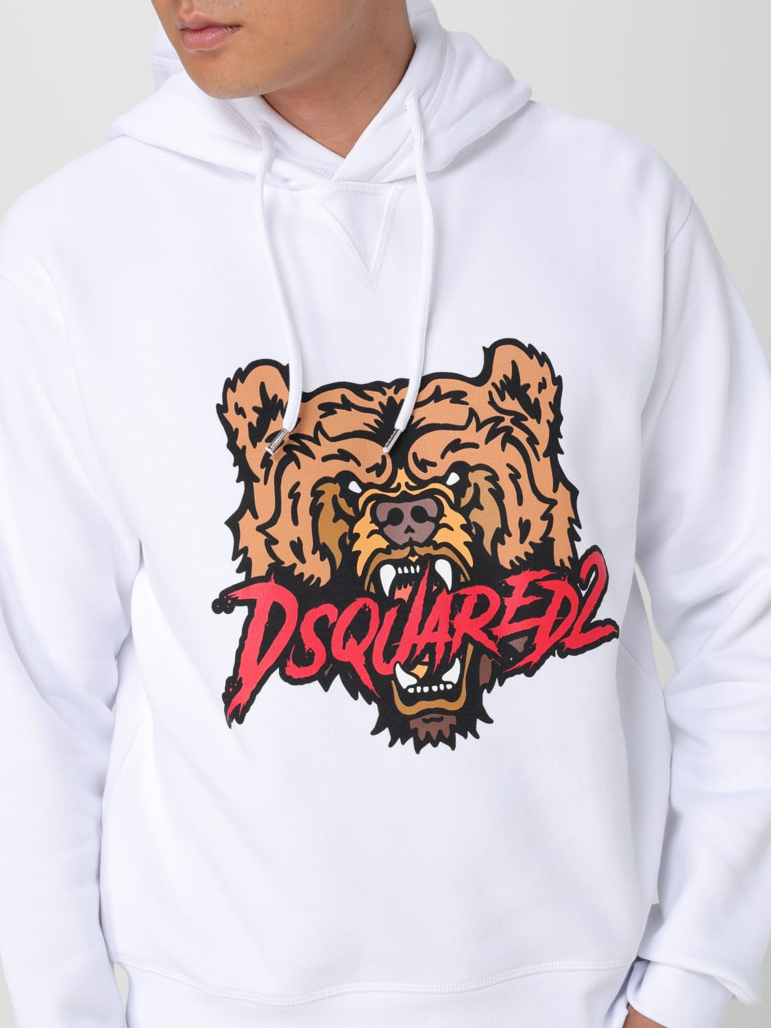 DSQUARED2 SWEATSHIRT: Sweatshirt men Dsquared2, White - Img 3