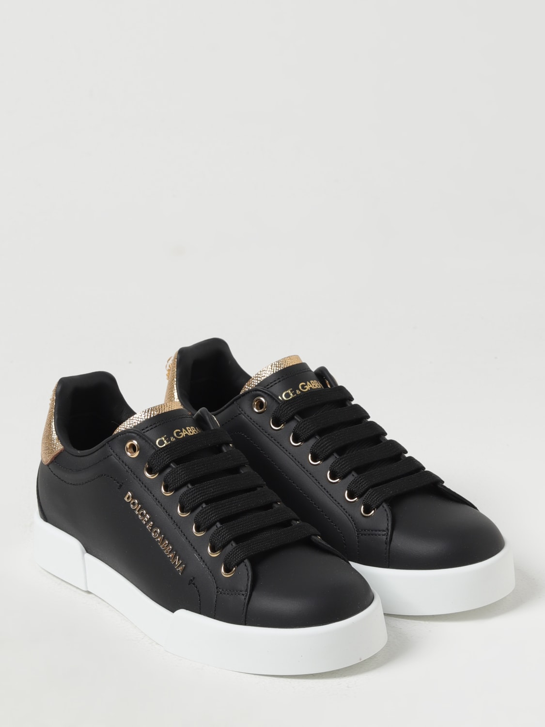 DOLCE & GABBANA SNEAKERS: Sneakers Dolce & Gabbana in pelle , Nero - Img 2