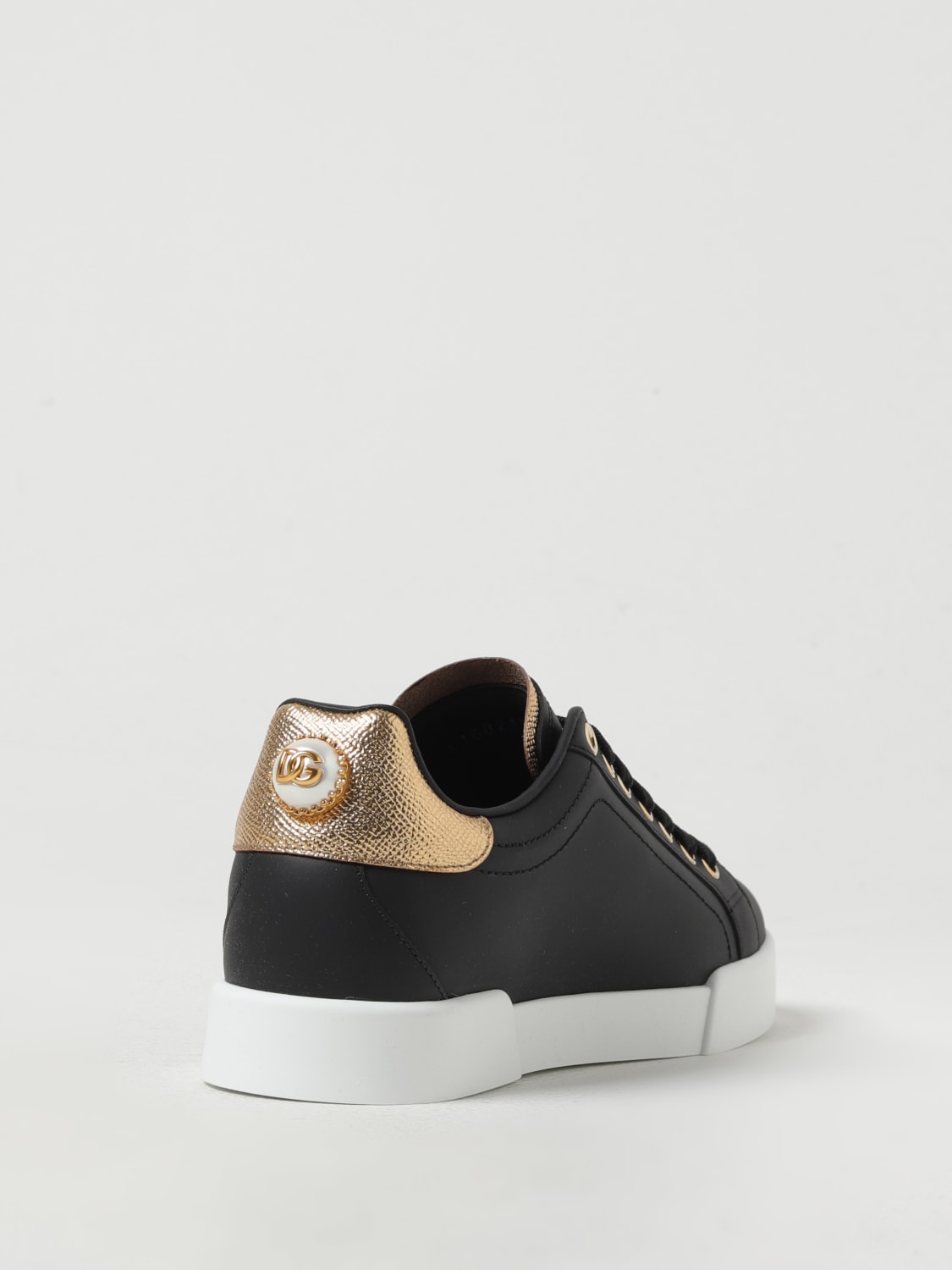 DOLCE & GABBANA SNEAKERS: Sneakers Dolce & Gabbana in pelle , Nero - Img 3