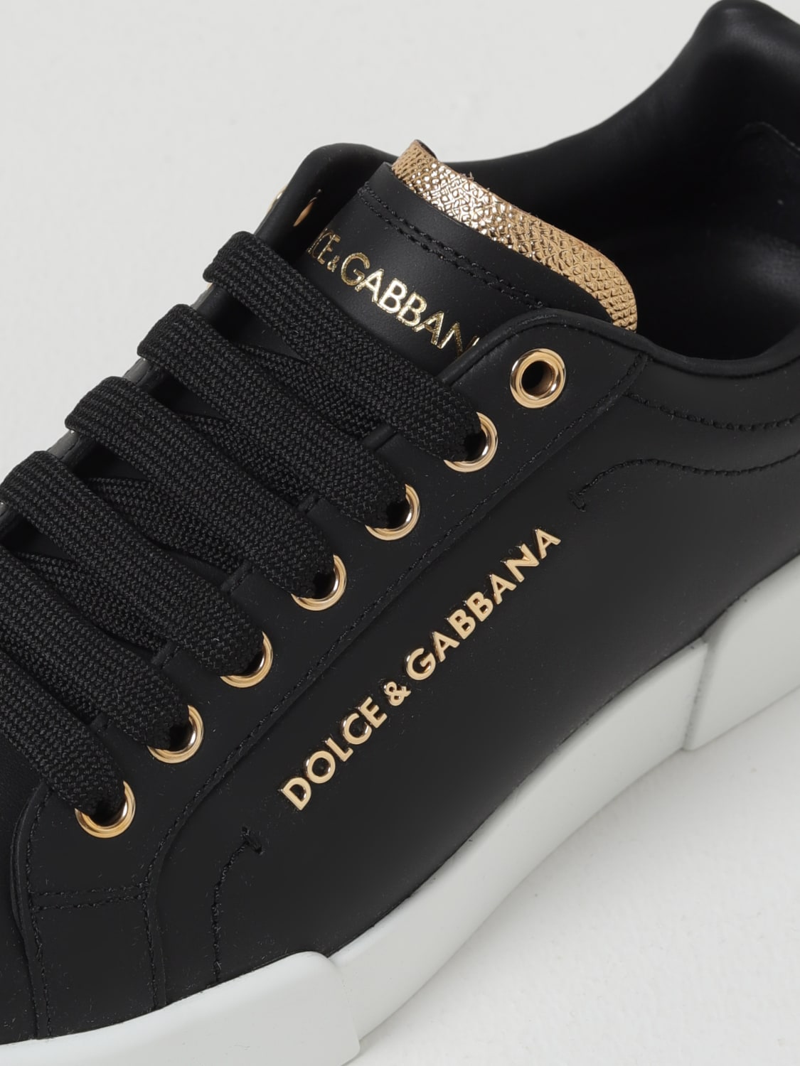 DOLCE & GABBANA SNEAKERS: Sneakers Dolce & Gabbana in pelle , Nero - Img 4