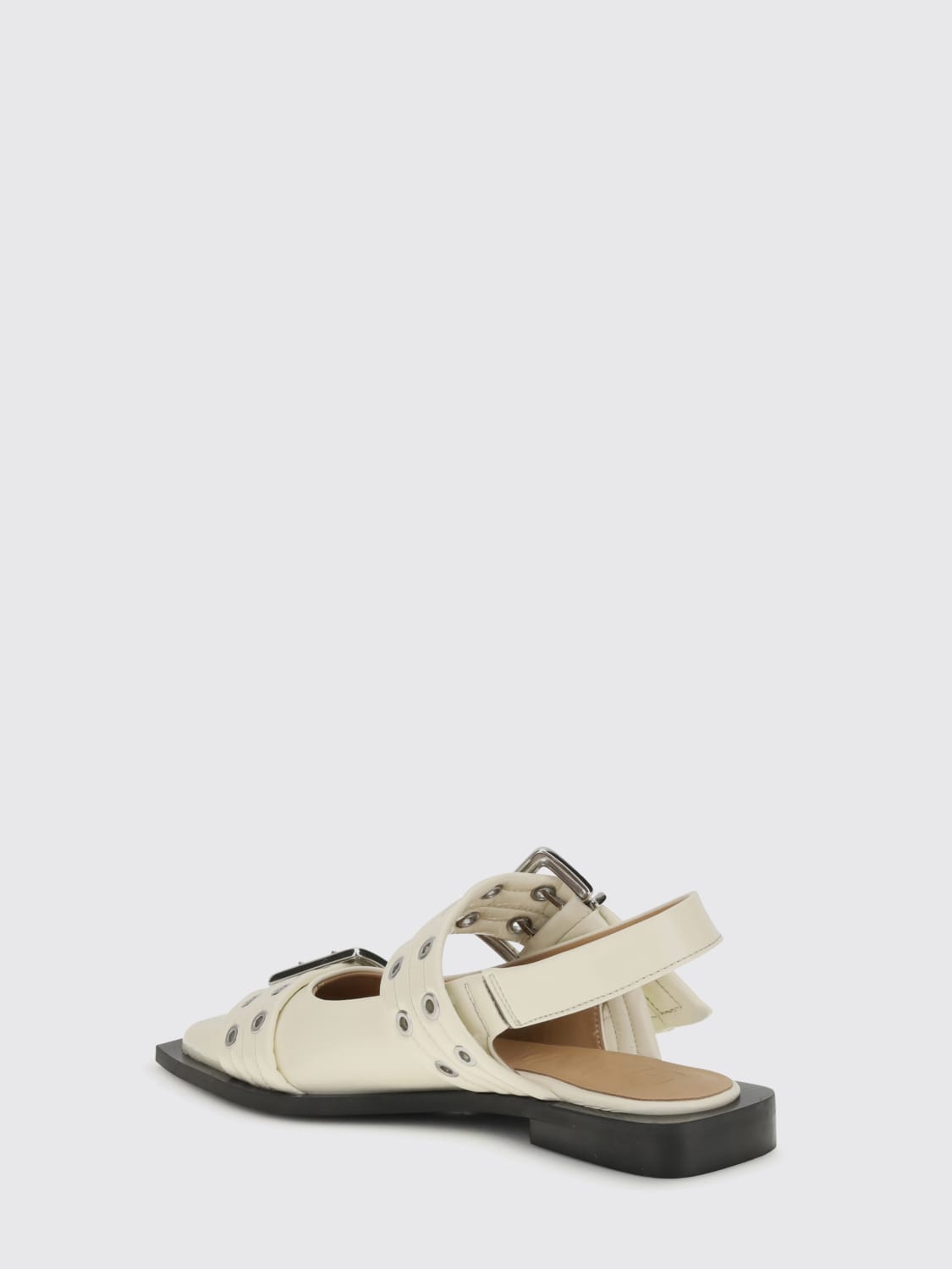 GANNI BALLET FLAT: Ballet flats woman Ganni, White - Img 3