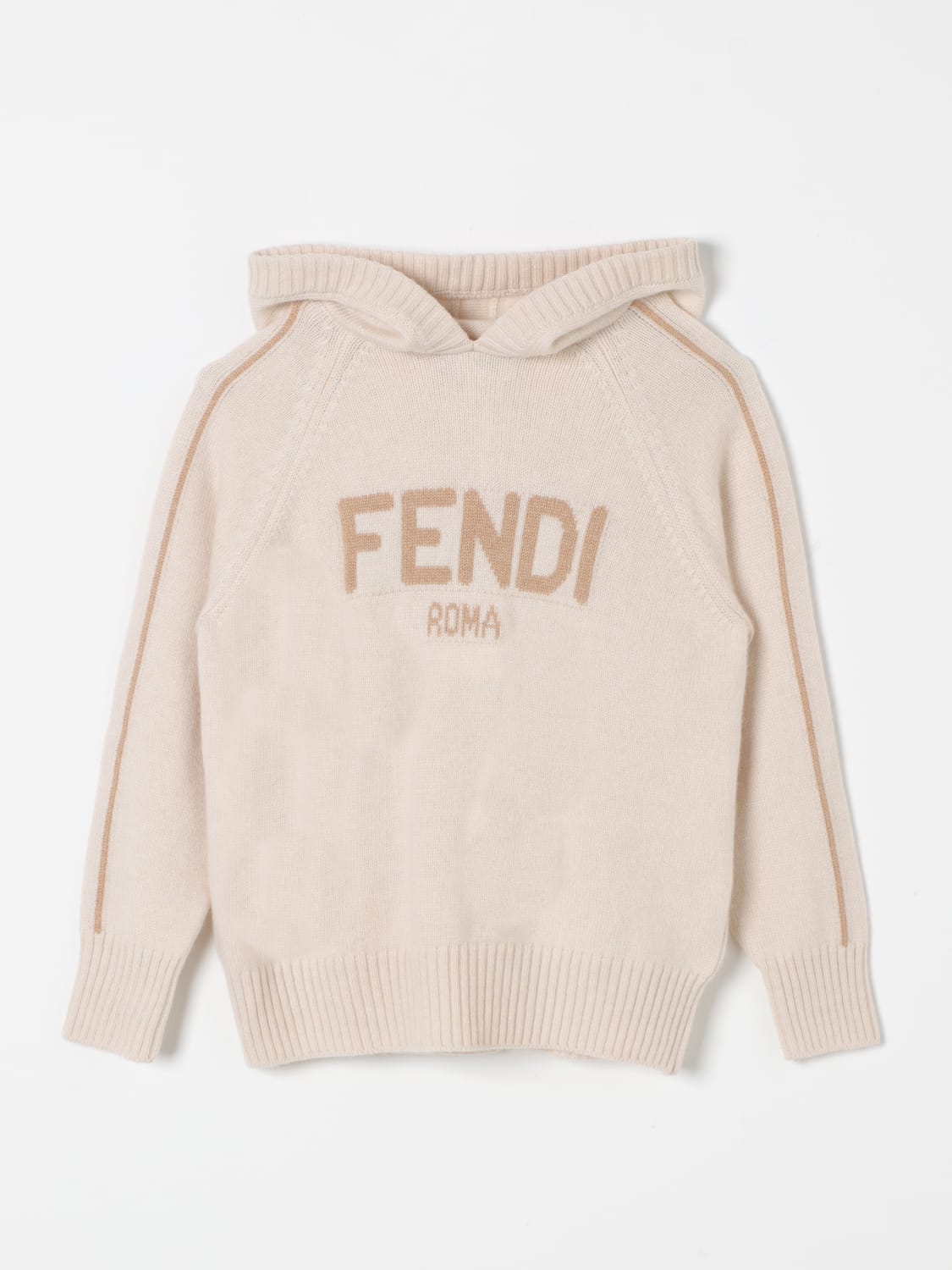 FENDI 스웨터: 스웨터 남아 Fendi Kids, 화이트 - Img 1