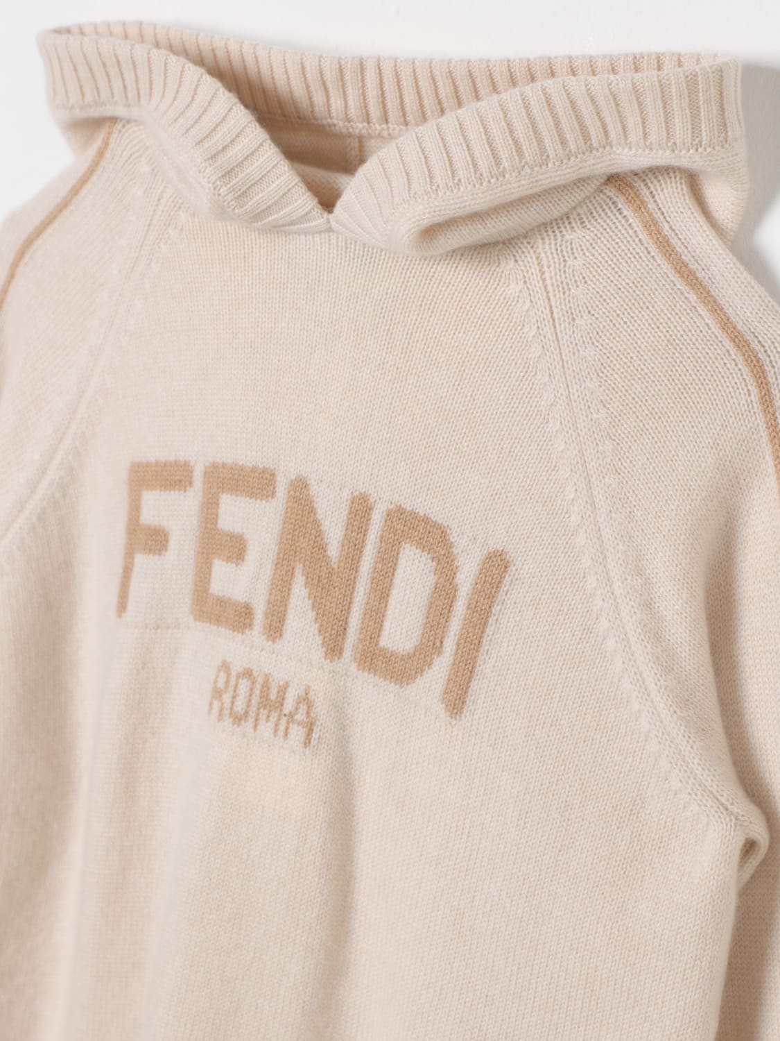 FENDI 스웨터: 스웨터 남아 Fendi Kids, 화이트 - Img 3